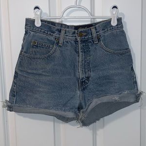 High Rise Jean Shorts